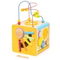 Viga Toys Viga Drewniana Kostka Edukacyjna 5w1