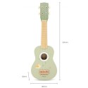 Viga Toys Viga Drewniane Ukulele Gitara Dla Dzieci Zielone Z Nutami