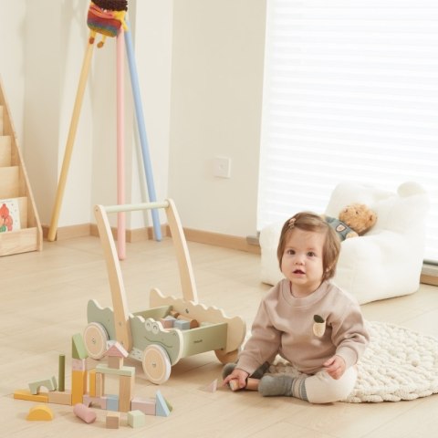 Viga Toys Viga Drewniany Wózek Na Klocki Pchacz Viga Toys Viga Drewniany Wózek Na Klocki Pchacz