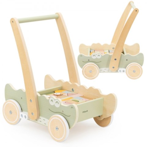 Viga Toys Viga Drewniany Wózek Na Klocki Pchacz Viga Toys Viga Drewniany Wózek Na Klocki Pchacz