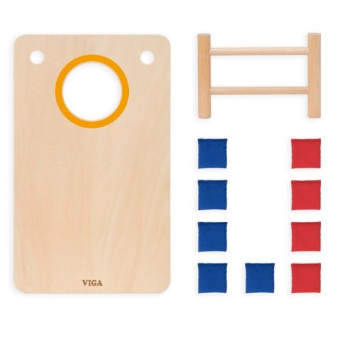 Viga Toys Viga Gra Zręcznościowa 2w1 Kółko i Krzyżyk + Cornhole - Rzut Do celu