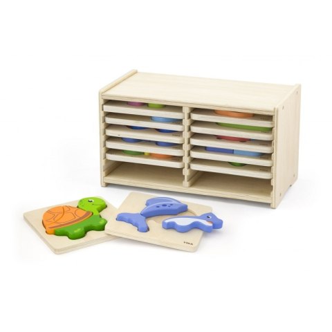 Viga Toys Viga Toys Puzzle drewniane 12 plansz
