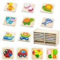Viga Toys Viga Toys Puzzle drewniane 12 plansz