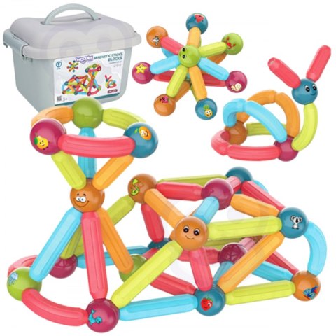 Woopie WOOPIE Magnetyczne Klocki Konstrukcyjne Edukacyjne 76 el. Woopie WOOPIE Magnetyczne Klocki Konstrukcyjne Edukacyjne 76 el.