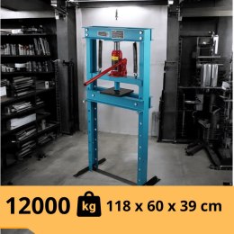 Bituxx Prasa hydrauliczna 12 ton warsztatowa stalowa regulowana 17-80cm bituxx