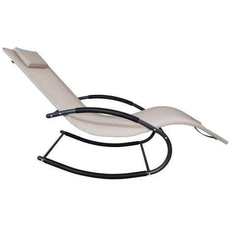 E-hurtownia Leżak OGRODOWY bujany DESIGNERSKI beżowy textilene 150 kg elegancki na lata E-hurtownia Leżak OGRODOWY bujany DESIGNERSKI beżowy textilene 150 kg elegancki na lata