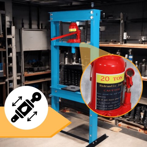 E-hurtownia Prasa hydrauliczna 20 ton warsztatowa regulowana 23-93cm certyfikat CE E-hurtownia Prasa hydrauliczna 20 ton warsztatowa regulowana 23-93cm certyfikat CE
