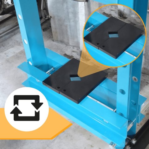 E-hurtownia Prasa hydrauliczna 6t z wymiennymi szczękami do garażu i warsztatu E-hurtownia Prasa hydrauliczna 6t z wymiennymi szczękami do garażu i warsztatu