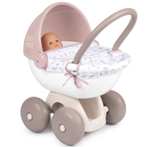 Smoby SMOBY Baby Nurse Wózek Głęboki dla lalki z plastikowym daszkiem Smoby SMOBY Baby Nurse Wózek Głęboki dla lalki z plastikowym daszkiem