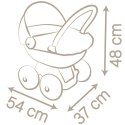 Smoby SMOBY Baby Nurse Wózek Głęboki dla lalki z plastikowym daszkiem