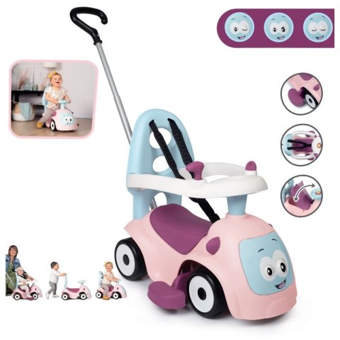 Smoby SMOBY Jeździk Maestro 3w1 Różowy Smoby SMOBY Jeździk Maestro 3w1 Różowy