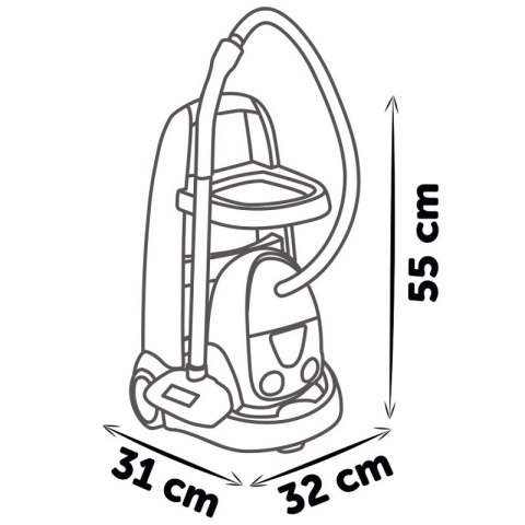 Smoby SMOBY Wózek Do Sprzątania z Odkurzaczem Smoby SMOBY Wózek Do Sprzątania z Odkurzaczem