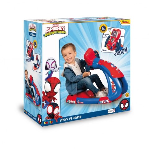 Smoby Smoby Symulator jazdy Spidey ze światłem i dźwiękiem Smoby Smoby Symulator jazdy Spidey ze światłem i dźwiękiem