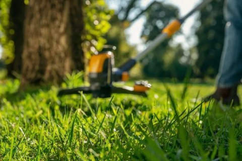 Stiga Akumulatorowa Podkaszarka 48V Bez Hałasu i Spalin z Automatyczną Żyłką Stiga Akumulatorowa Podkaszarka 48V Bez Hałasu i Spalin z Automatyczną Żyłką