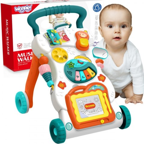 Woopie Baby WOOPIE BABY Grający Chodzik z Znikopisem Woopie Baby WOOPIE BABY Grający Chodzik z Znikopisem