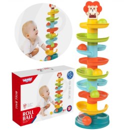 Woopie Baby WOOPIE BABY Kulodrom Tor Kulkowy Zestaw Spirala + 6 Kulek