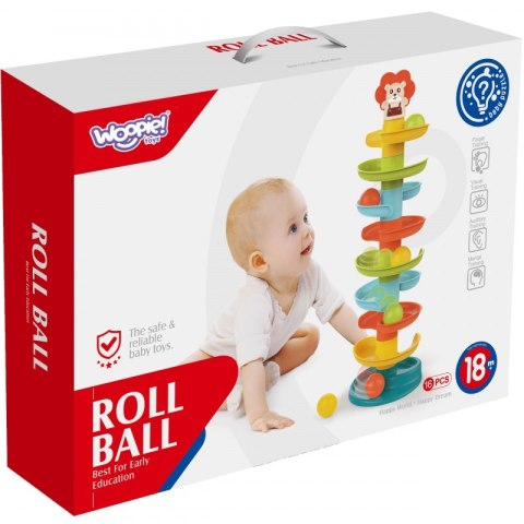 Woopie Baby WOOPIE BABY Kulodrom Tor Kulkowy Zestaw Spirala + 6 Kulek Woopie Baby WOOPIE BABY Kulodrom Tor Kulkowy Zestaw Spirala + 6 Kulek