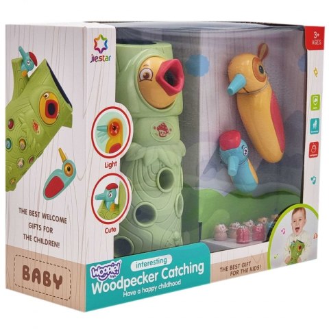 Woopie WOOPIE Gra Zręcznościowa Złap Robaka + 2 Dziecioły Woopie WOOPIE Gra Zręcznościowa Złap Robaka + 2 Dziecioły
