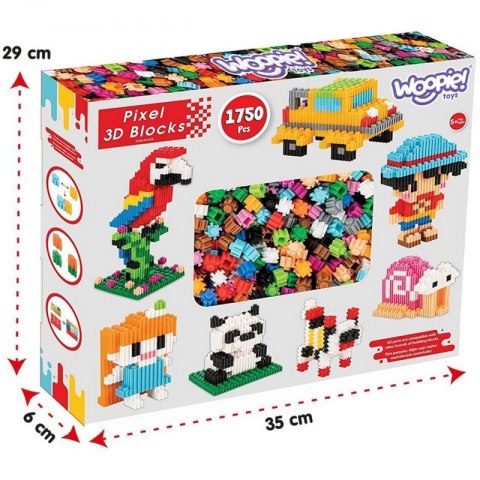 Woopie WOOPIE Klocki Konstrukcyjne 3D PIXEL 1750 el. Woopie WOOPIE Klocki Konstrukcyjne 3D PIXEL 1750 el.