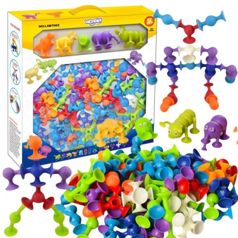 Woopie WOOPIE Klocki Konstrukcyjne z Przyssawkami - Zwariowane Zwierzaki Woopie WOOPIE Klocki Konstrukcyjne z Przyssawkami - Zwariowane Zwierzaki