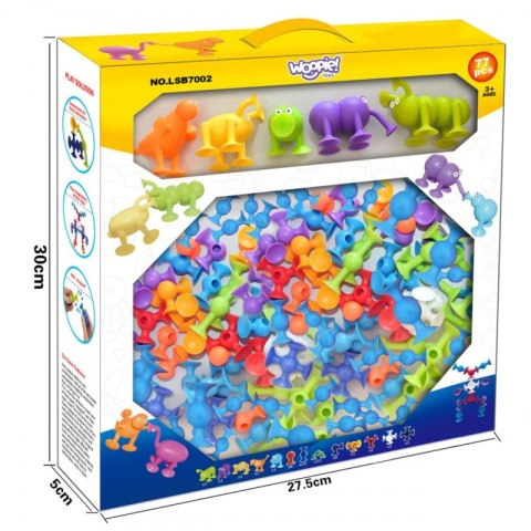 Woopie WOOPIE Klocki Konstrukcyjne z Przyssawkami - Zwariowane Zwierzaki Woopie WOOPIE Klocki Konstrukcyjne z Przyssawkami - Zwariowane Zwierzaki