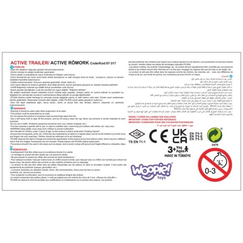 Woopie WOOPIE Przyczepka ACTIVE TRAILER Czerwona 35 kg