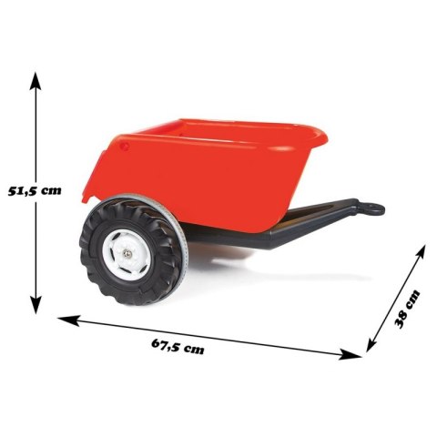 Woopie WOOPIE Przyczepka Wywrotka SUPER TRAILER Czerwona 35 kg Woopie WOOPIE Przyczepka Wywrotka SUPER TRAILER Czerwona 35 kg