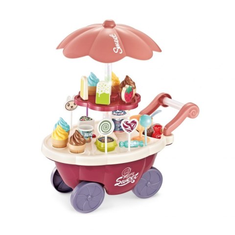 Woopie WOOPIE Sklep Food Truck Cukiernia Wózek Stoisko z Lodami Słodyczami Dźwięk Światło + 36 Akc Woopie WOOPIE Sklep Food Truck Cukiernia Wózek Stoisko z Lodami Słodyczami Dźwięk Światło + 36 Akc