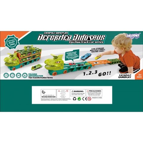 Woopie WOOPIE Zabawkowa Ciężarówka Dinozaur Tor 2,1 m dla Samochodzików Woopie WOOPIE Zabawkowa Ciężarówka Dinozaur Tor 2,1 m dla Samochodzików