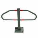 BITUXX® Blokada parkingowa z zamkiem stalowa 46x70 cm widoczna ochrona miejsca