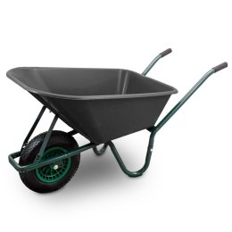 Bituxx Taczka ogrodowa 100l 250kg pvc koło pneumatyczne stalowa lekka wytrzymała