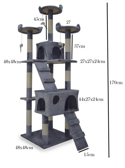 E-hurtownia Drapak legowisko domek drzewko dla kota 170 E-hurtownia Drapak legowisko domek drzewko dla kota 170