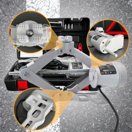E-hurtownia Elektryczny podnośnik samochodowy 2T 12V z pilotem wys. 12-35cm lekki 4.3kg