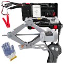 E-hurtownia Elektryczny podnośnik samochodowy 2T 12V z pilotem wys. 12-35cm lekki 4.3kg