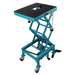 E-hurtownia Podnośnik Hydrauliczny Nożycowy Motocyklowy Mobilny Gumowa Platforma 135kg