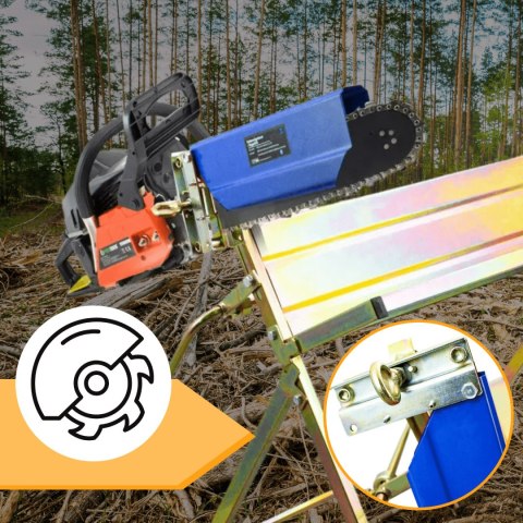 E-hurtownia Stojak do cięcia drewna Koziołek do drewna z uchwytem na piłę 45cm 120kg E-hurtownia Stojak do cięcia drewna Koziołek do drewna z uchwytem na piłę 45cm 120kg