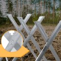 E-hurtownia Stojak na Drewno do Cięcia Ocynkowany Wytrzymały 150kg