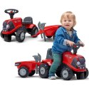 FALK FALK Jeździk Traktorek Baby Case IH Ride-On Czerwony z Przyczepką + akc. od 12 miesięcy