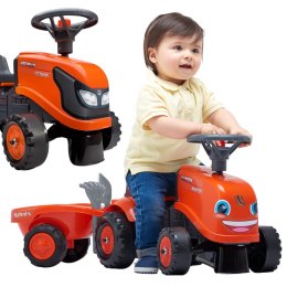 FALK FALK Traktorek Kubota Pomarańczowy z Przyczepką + akc. od 1 roku