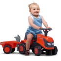 FALK FALK Traktorek Kubota Pomarańczowy z Przyczepką + akc. od 1 roku