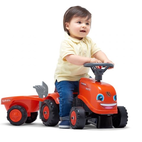FALK FALK Traktorek Kubota Pomarańczowy z Przyczepką + akc. od 1 roku FALK FALK Traktorek Kubota Pomarańczowy z Przyczepką + akc. od 1 roku