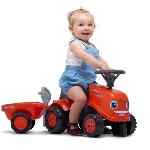 FALK FALK Traktorek Kubota Pomarańczowy z Przyczepką + akc. od 1 roku FALK FALK Traktorek Kubota Pomarańczowy z Przyczepką + akc. od 1 roku