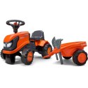 FALK FALK Traktorek Kubota Pomarańczowy z Przyczepką + akc. od 1 roku