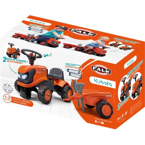 FALK FALK Traktorek Kubota Pomarańczowy z Przyczepką + akc. od 1 roku FALK FALK Traktorek Kubota Pomarańczowy z Przyczepką + akc. od 1 roku