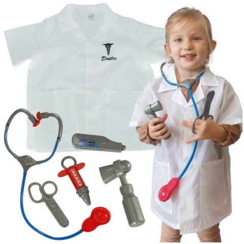 Kostium strój karnawałowy przebranie lekarz strój doktora kitel lekarski zestaw 3-8 lat Kik Sp. z o. o. Sp. k. Kostium strój karnawałowy przebranie lekarz strój doktora kitel lekarski zestaw 3-8 lat Kik Sp. z o. o. Sp. k.