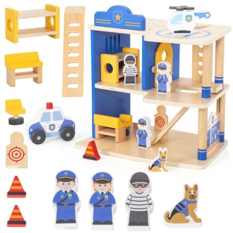 Masterkidz VIGA Drewniany Komisariat Policji Radiowóz 3 poziomy 14 el Masterkidz VIGA Drewniany Komisariat Policji Radiowóz 3 poziomy 14 el