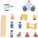 Masterkidz VIGA Drewniany Komisariat Policji Radiowóz 3 poziomy 14 el