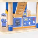 Masterkidz VIGA Drewniany Komisariat Policji Radiowóz 3 poziomy 14 el