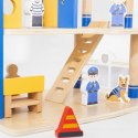 Masterkidz VIGA Drewniany Komisariat Policji Radiowóz 3 poziomy 14 el