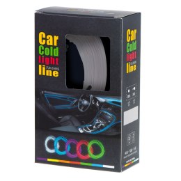 Oświetlenie ambientowe LED do samochodu / auta USB / 12V taśma 5m biała Kik Sp. z o. o. Sp. k.
